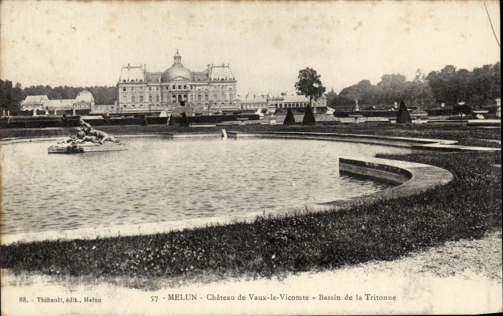 CPA Melun Castle Of Be worth the Viscount Basin Of Tritonne