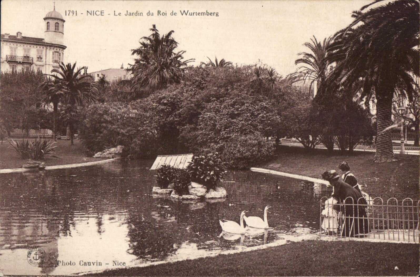 CPA Nice Le Jardin du Roi de Wurtemberg