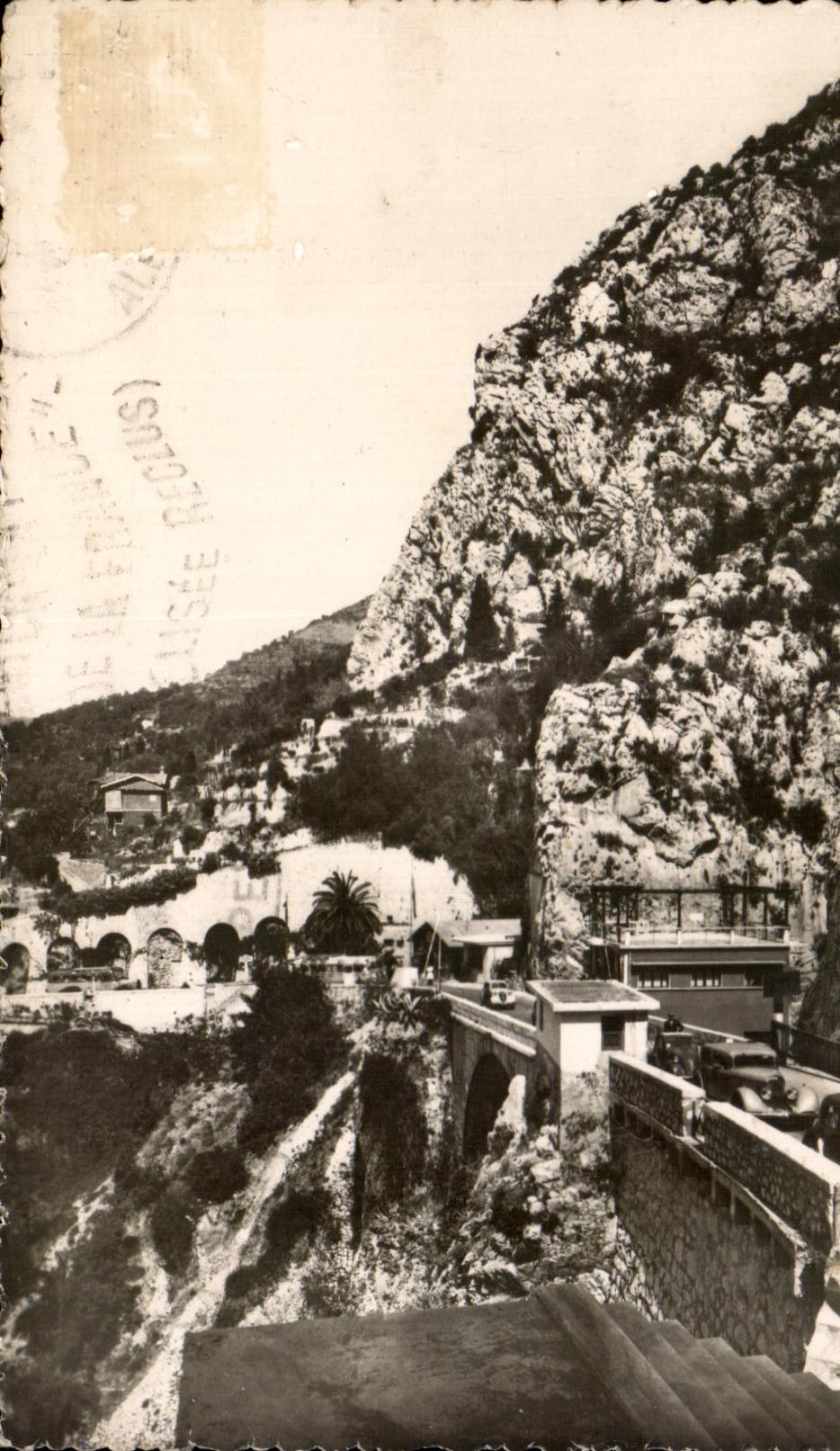 CPA Cote D'Azur Menton Frontiere Franco Italienne Pont Saint Louis