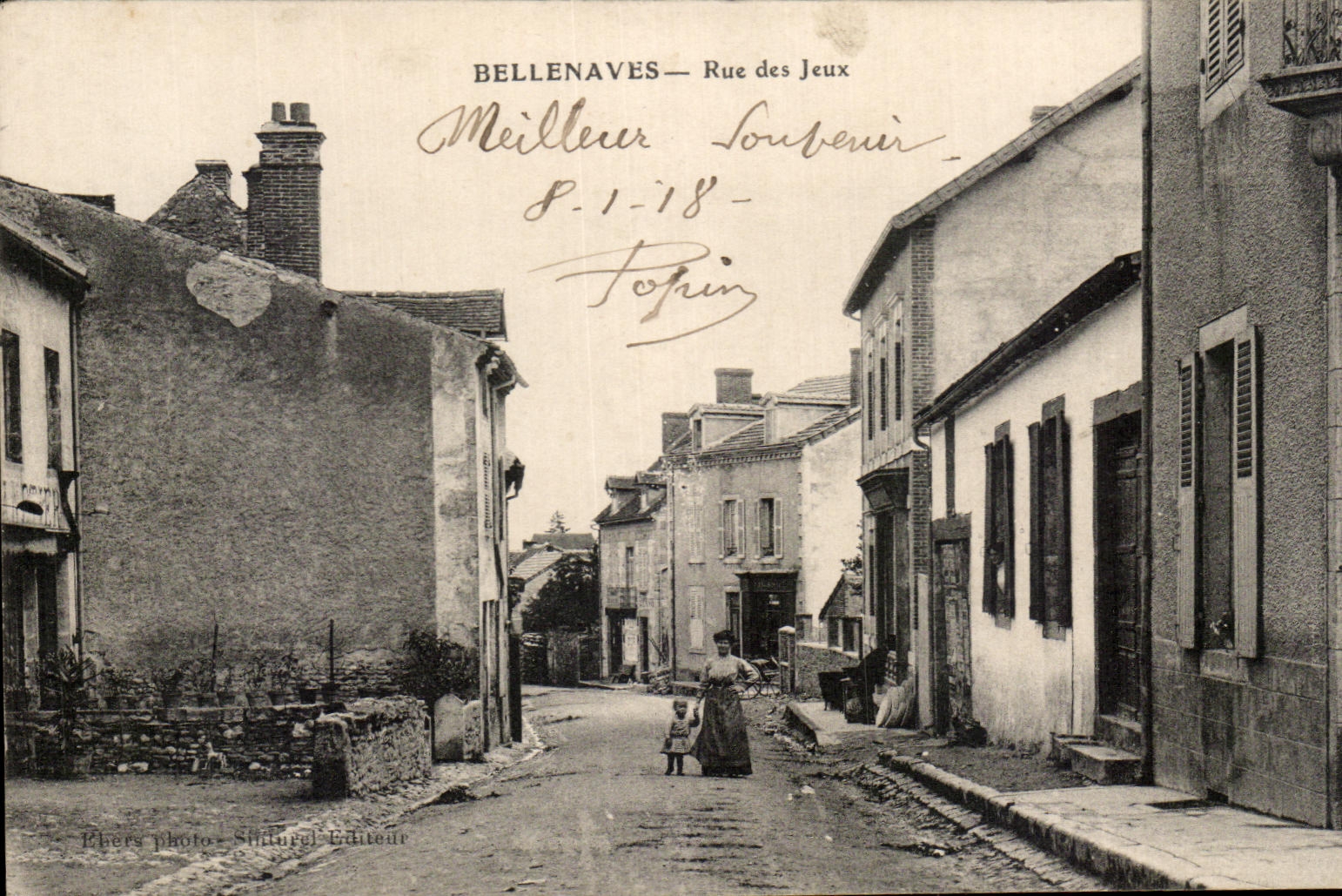 CPA Bellenaves Rue des Jeux