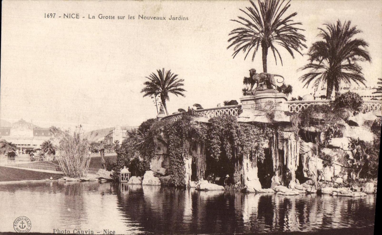 CPA Nice La Grotte sur les Nouveaux Jardins