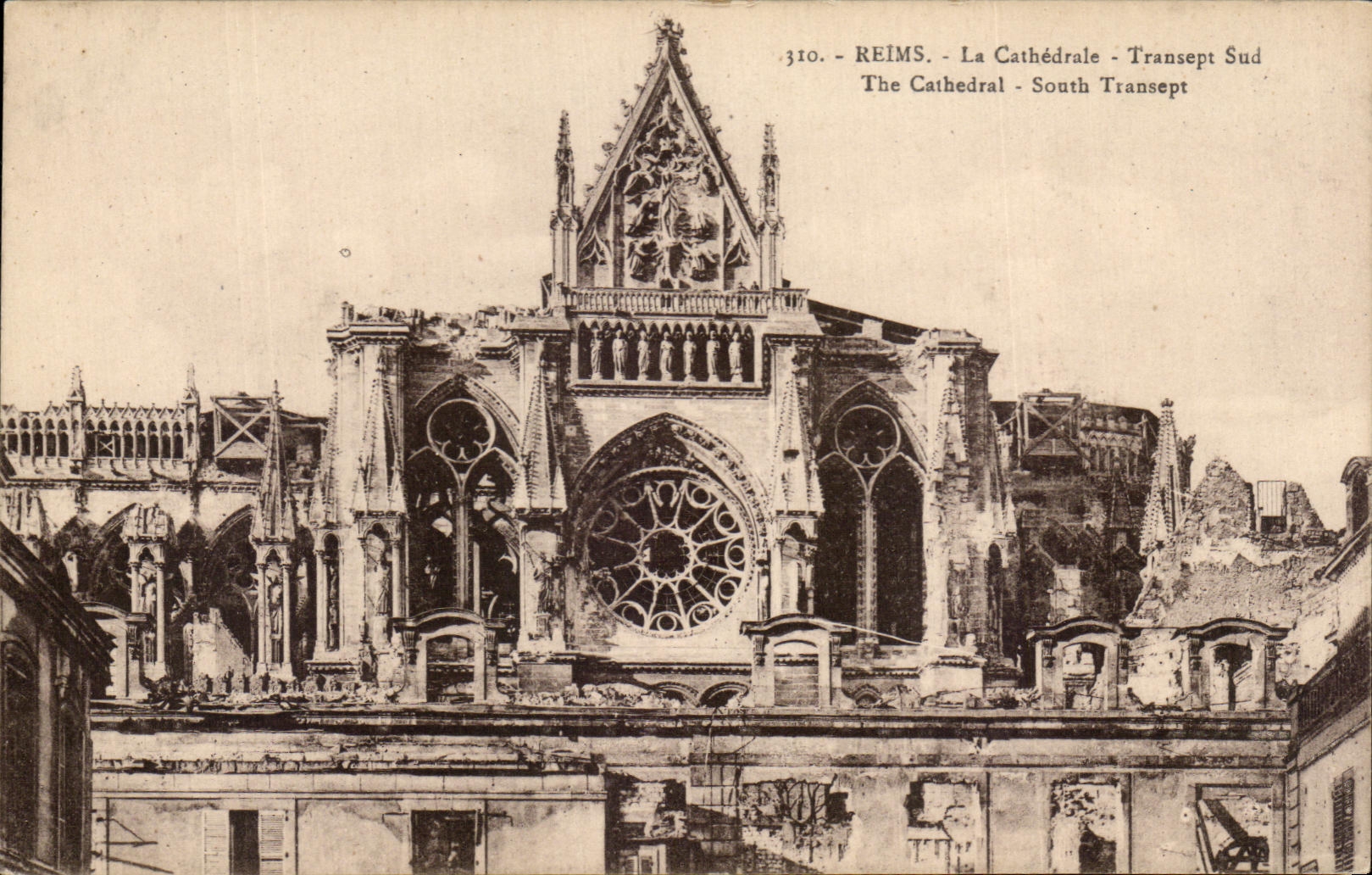 CPA Rheims the Cathedral Southern Transept The Catbedral South Transpert