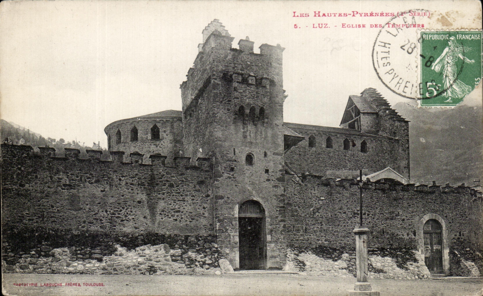 CPA Luz Luz eglise Des templiers