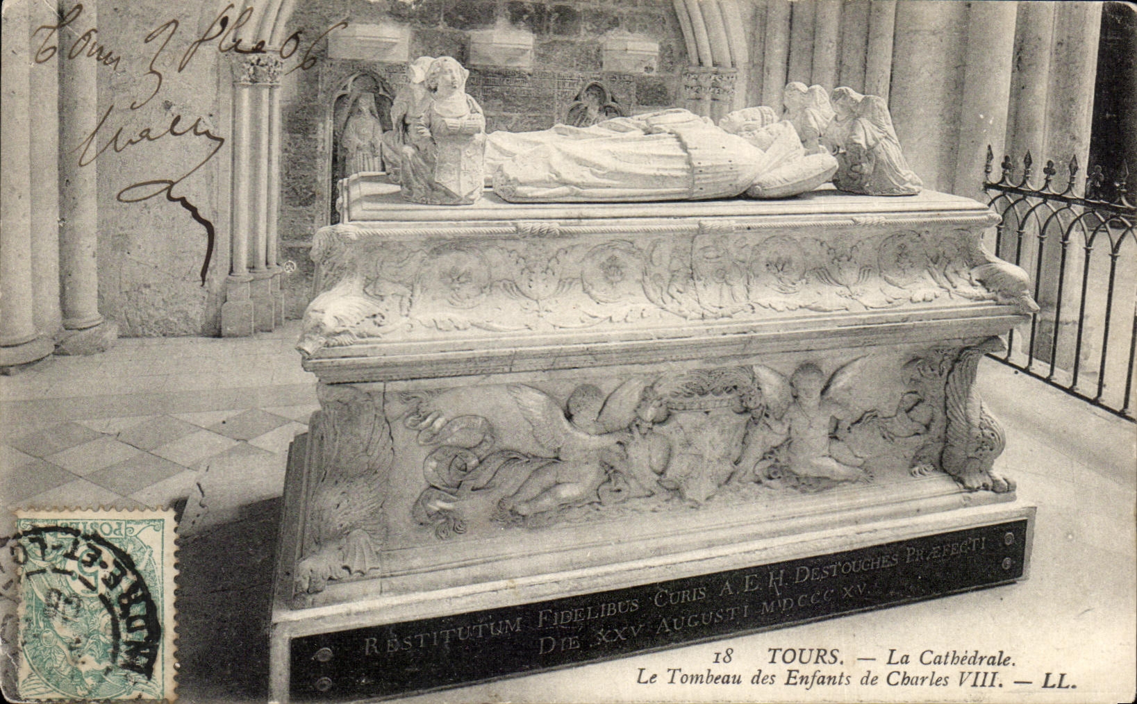 CPA Tours Catbedrale the Tomb Of the Children Of Charles VIII