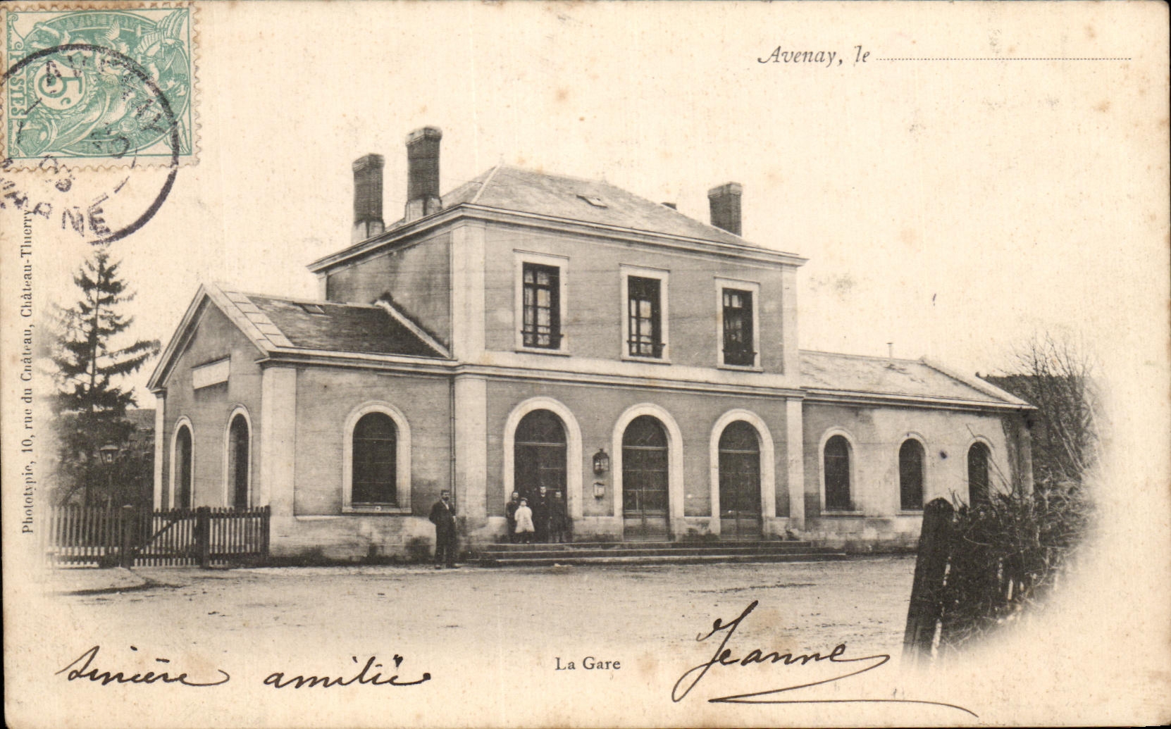 CPA Avenay Train station Trains