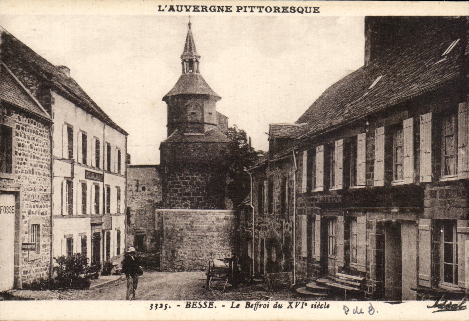 CPA L'Auvergne Pittoresque Besse Le beffroi du 15eme