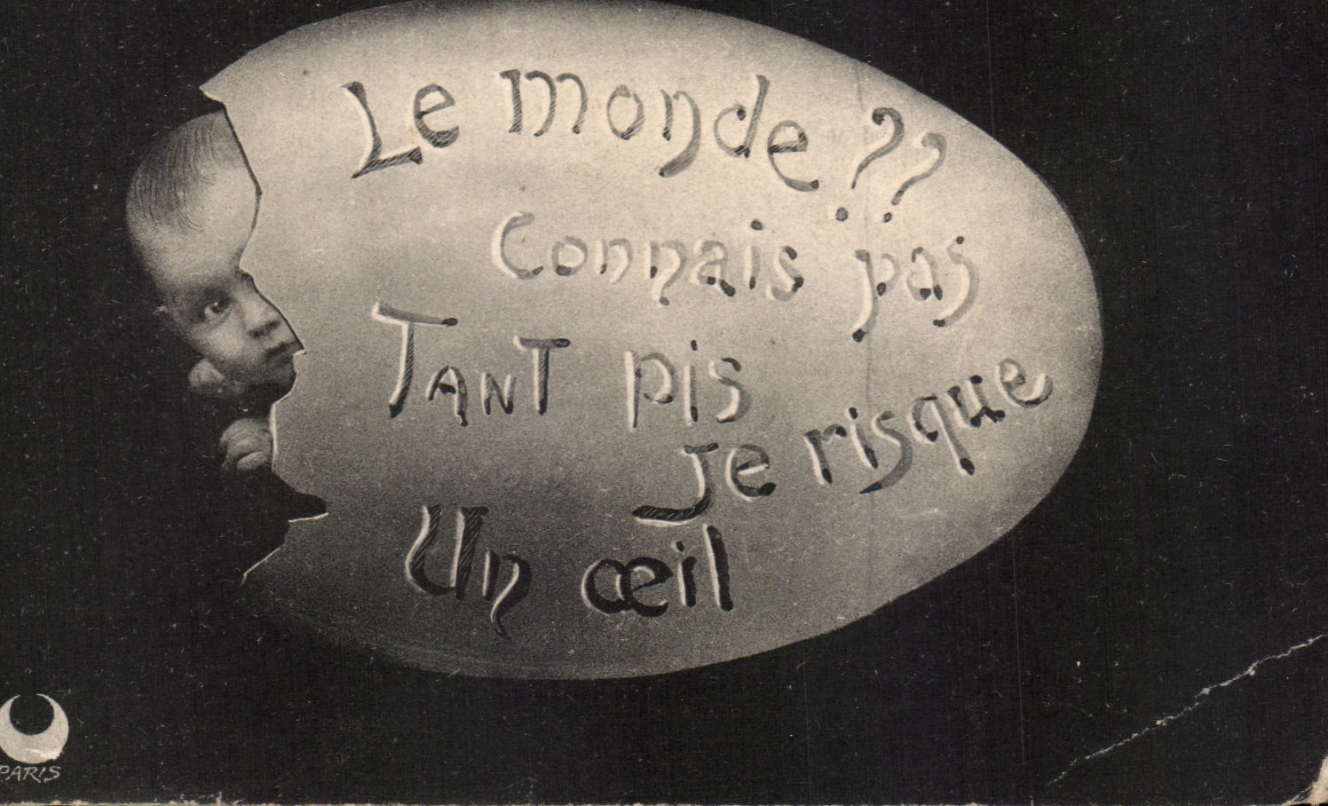 CPA Le Monde Connais pas Enfant Oeuf 