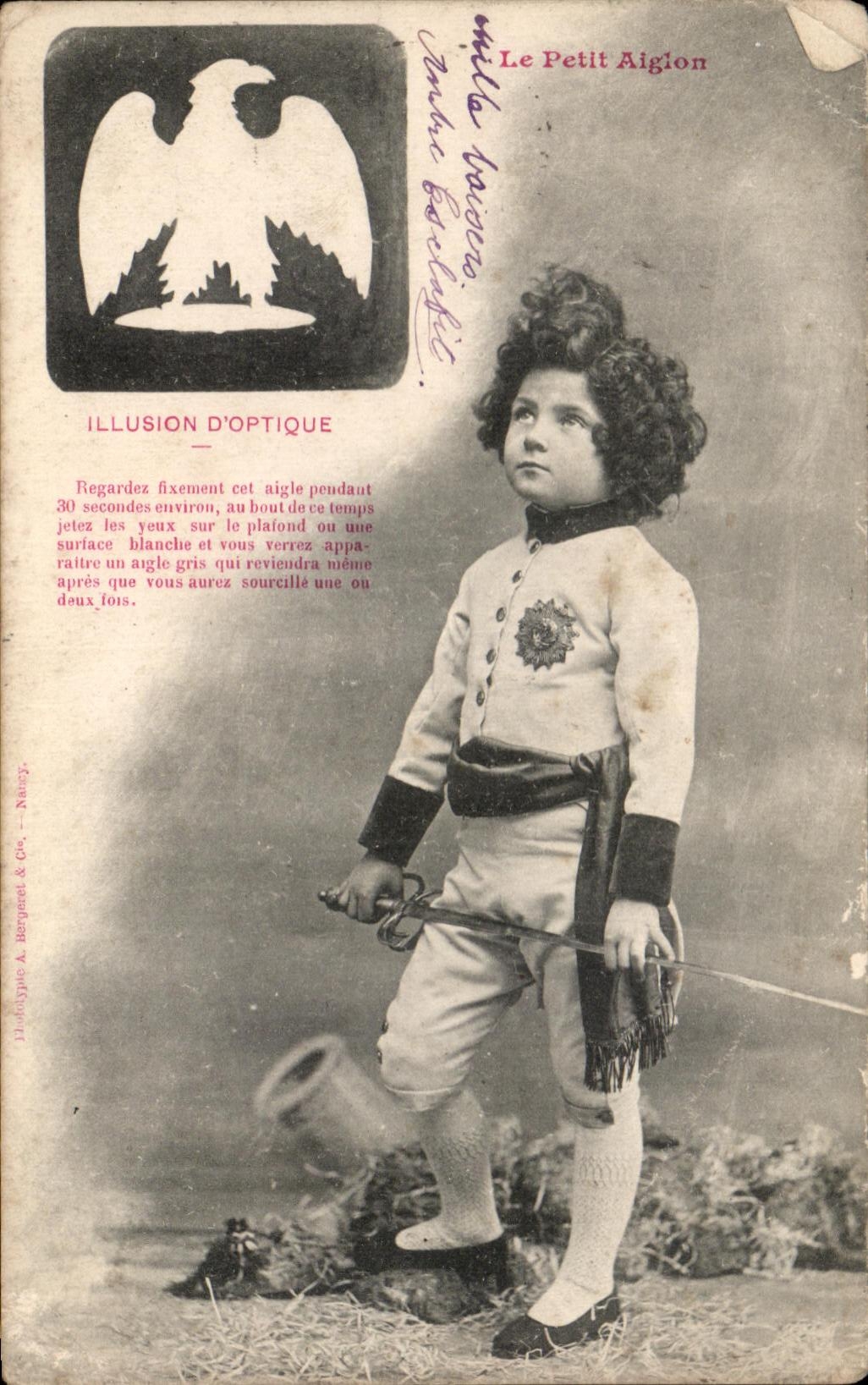 CPA Le Petit Aiglon Illusion D'Optique Napoleon 