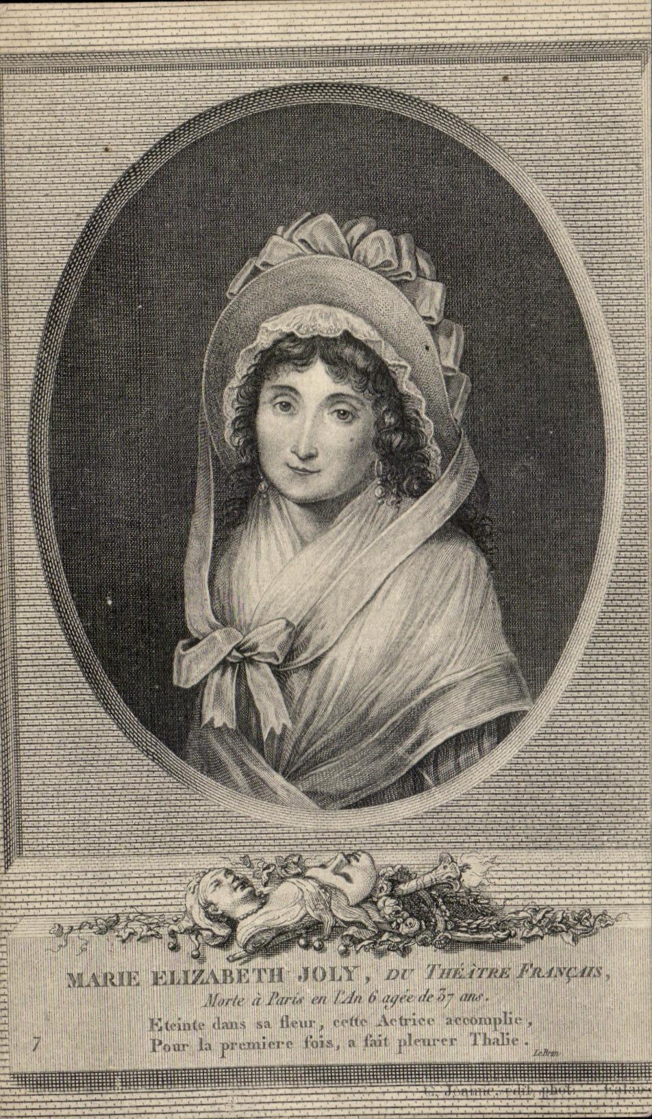 CPA Marie Elizabeth Joly Du Theatre Francais