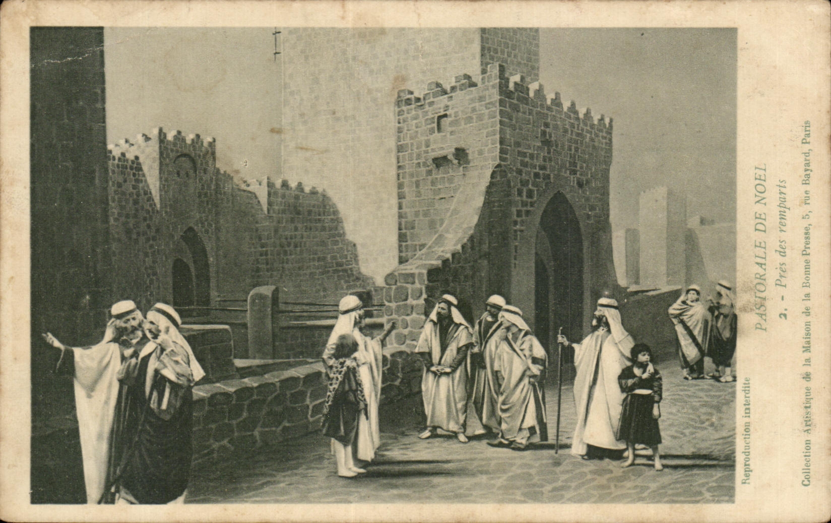 CPA Pastorale De Noel Pres des remparts