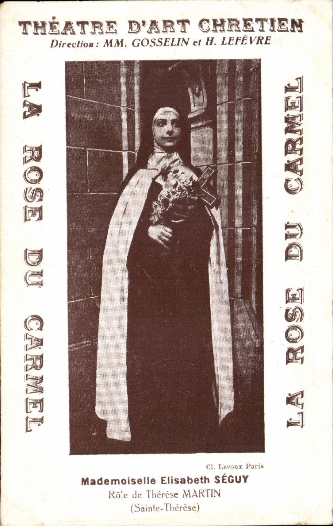 CPA Theatre Dart Chretien Direction MM Gosselin et H Lefevre Religion