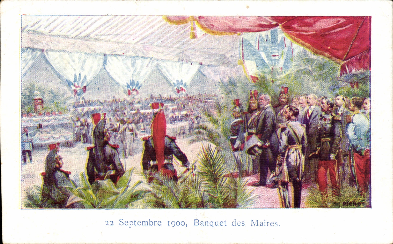 CPA Banquet of the Mayors Militaria September 22nd 1900