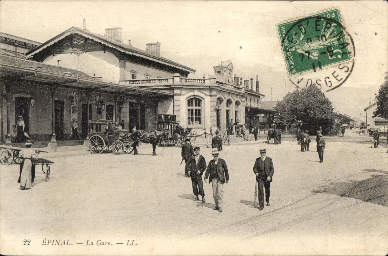 CPA Epinal La Gare