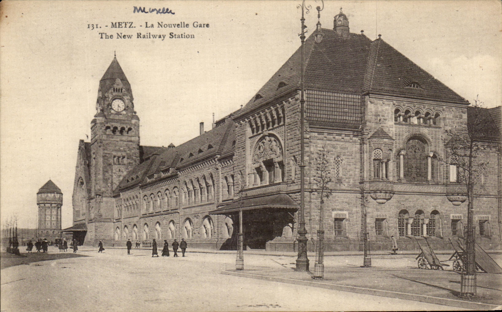 CPA Metz La Nouvelle Gare The New Railway Station