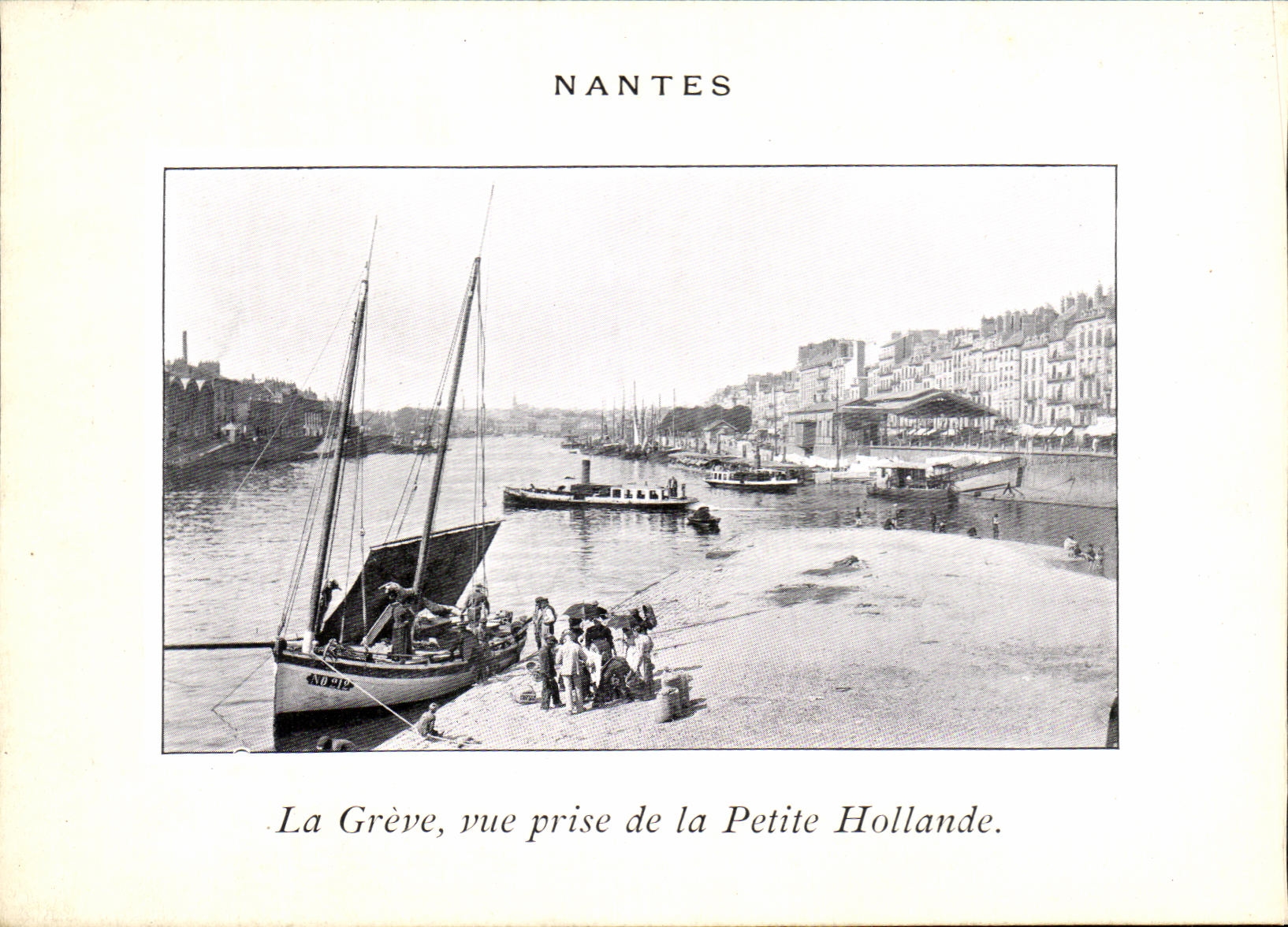 CPA Nantes the Strike seen from of Small Netherlands the Boat