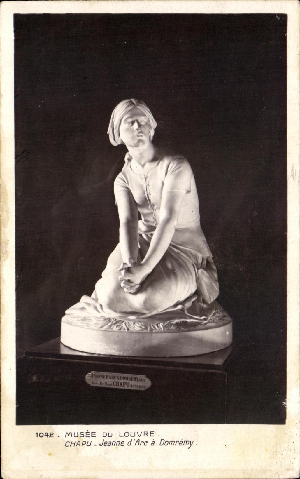 CPA Musee Of Louvre Chapu Jeanne d' Arc has Domremy