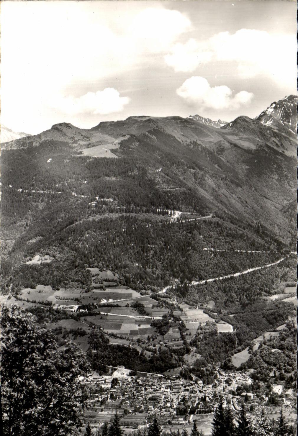 Dauphine CPA Isere Allevard Les Bains the whole of the Mountain of Large Collet Small Plagnes and Large Mass grave
