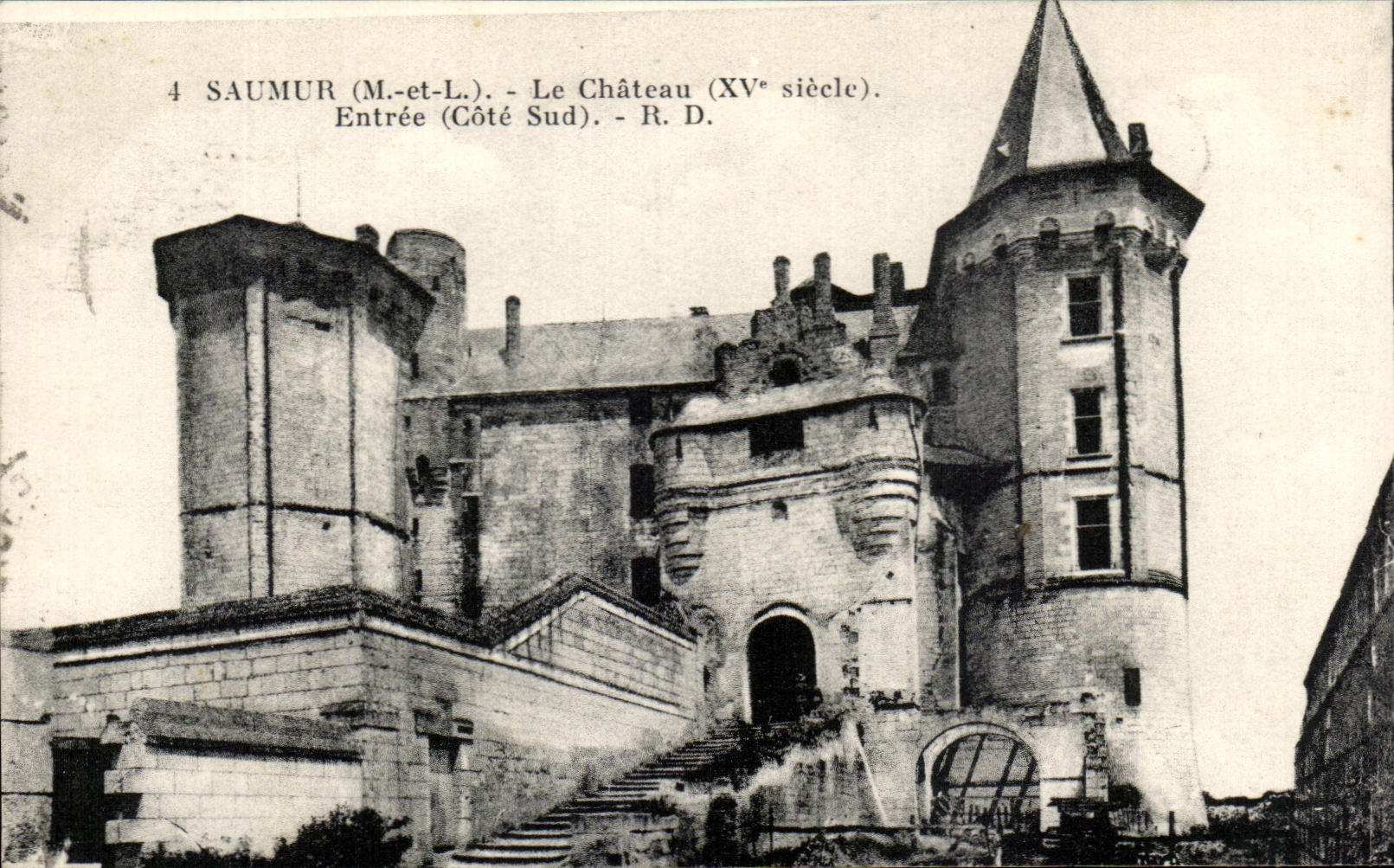 CPA Saumur Le Chateau Entree 