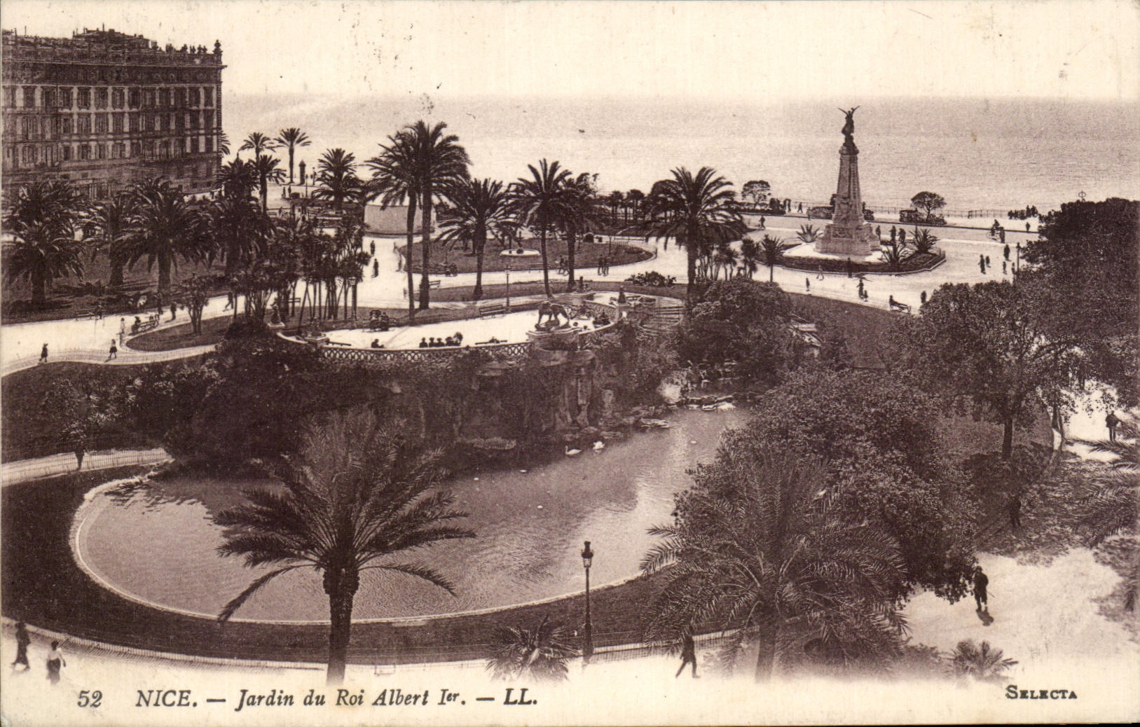 CPA Nice Jardin du Roi Albert Ier