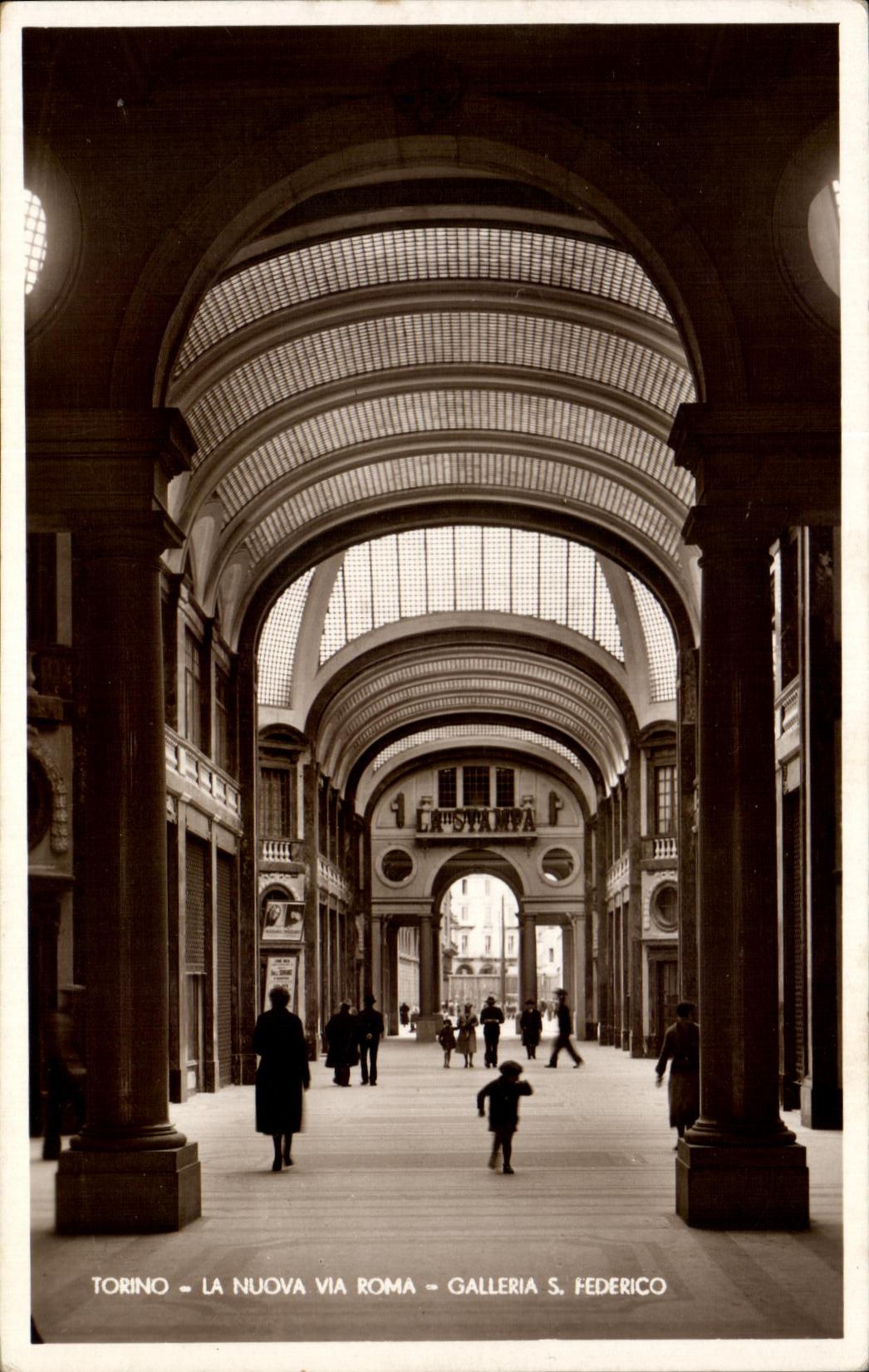 CPA Torino La Nuova Via Roma Galleria S Federico