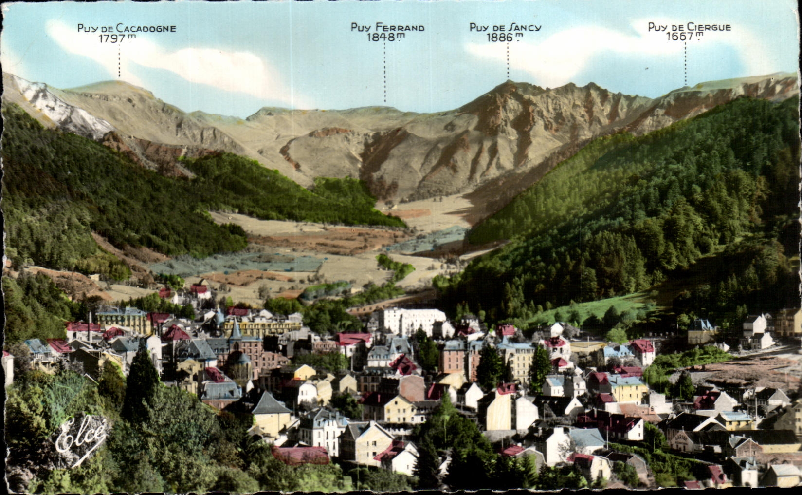 CPA the Mount Gilds View and the Chain of Sancy