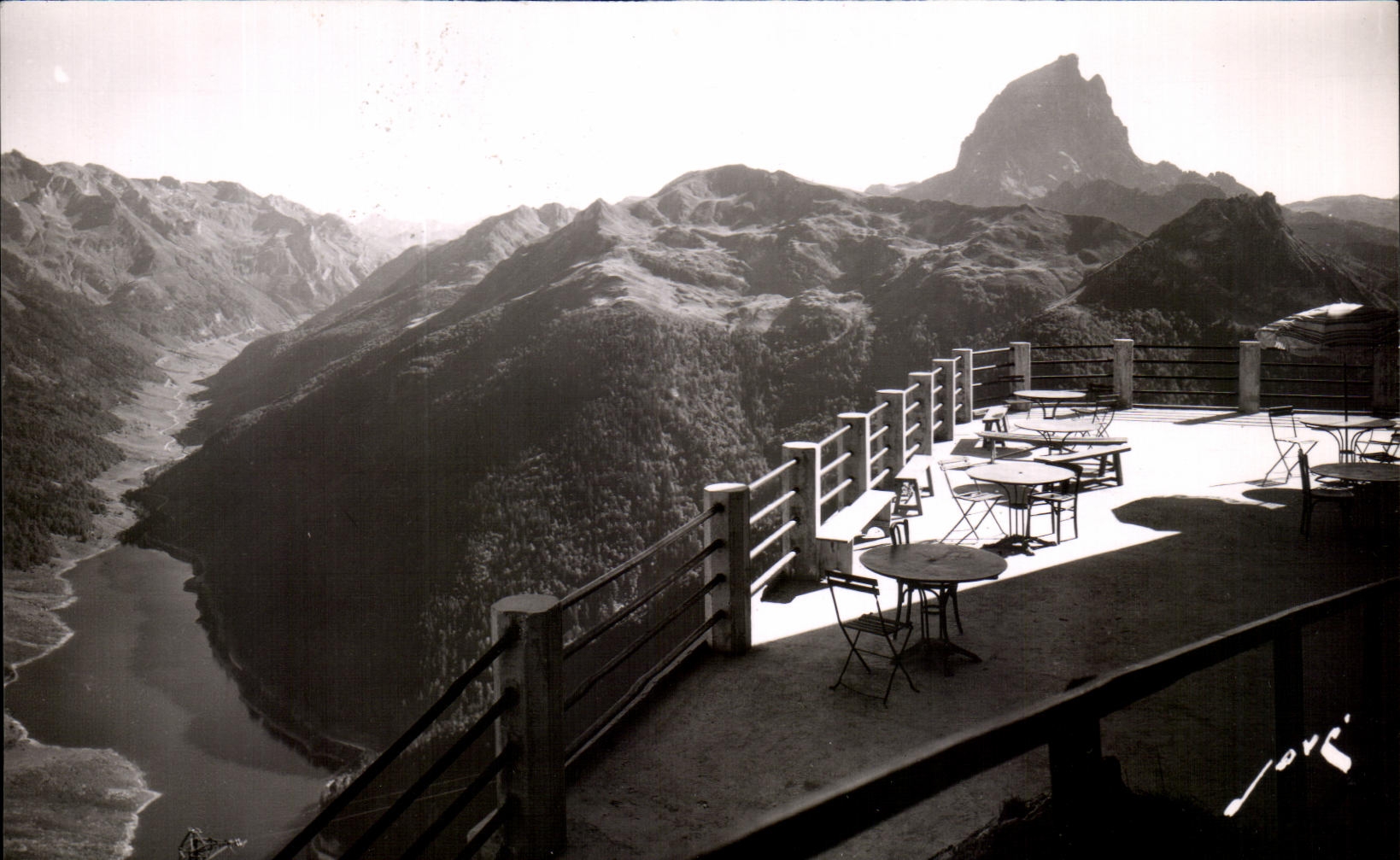 CPA Pau Valle D' Ossau the terrace of the Restaurant of the teleferic of Artouste