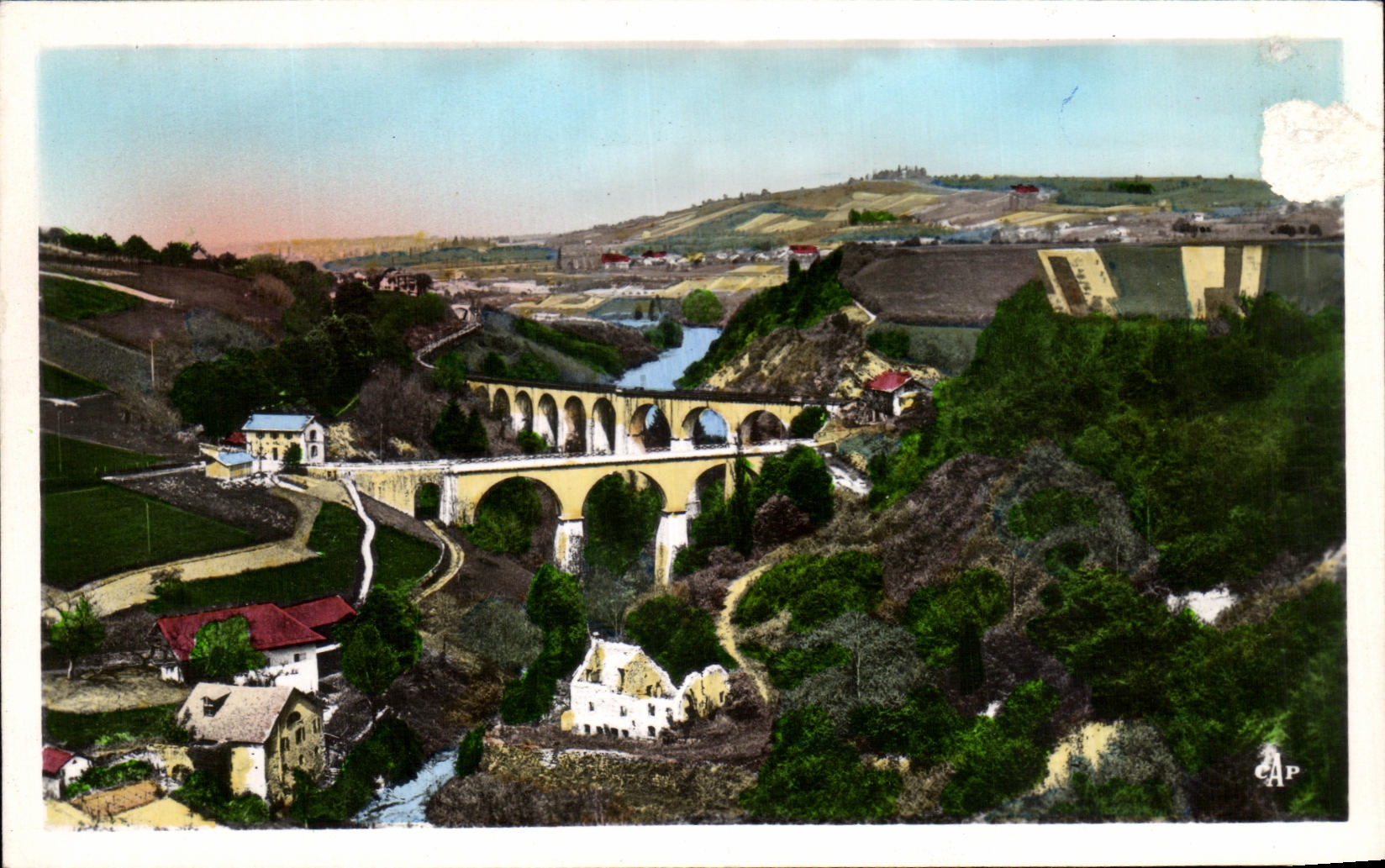 CPA Annemasse the Bridge of Viaison and the Railroad