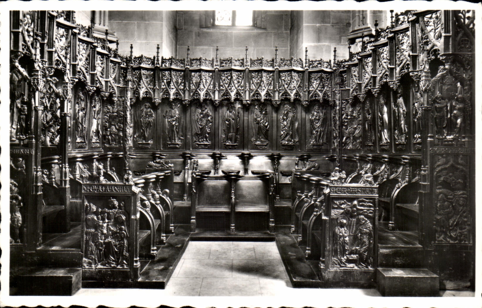 CPA Cathedrale De Lausanne Stalles de Montfaucon 16eme Suisse