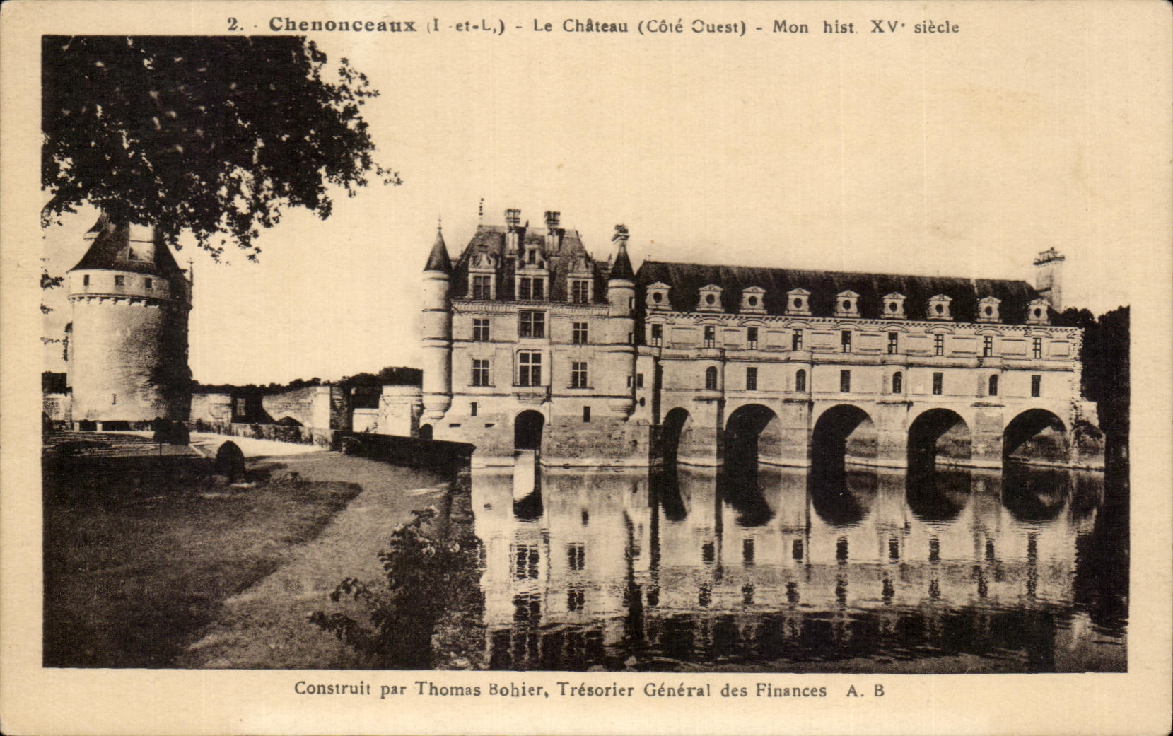CPA Chenonceaux el castillo mi Hist