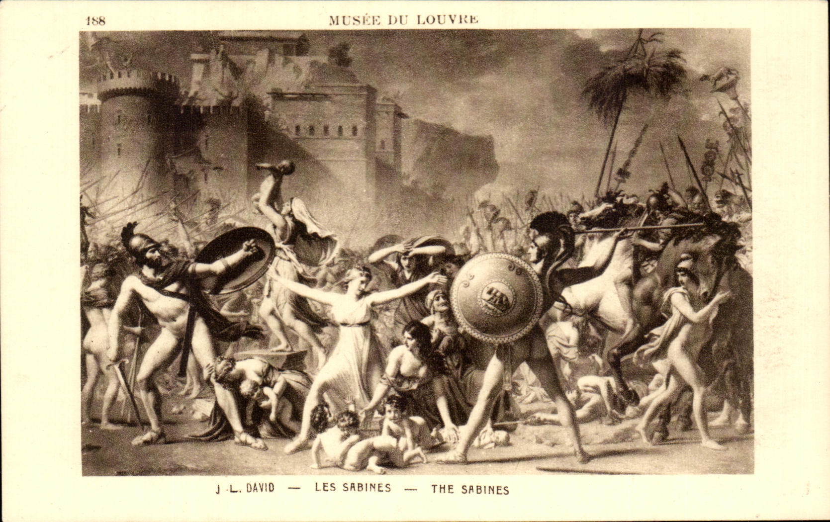 CPA Musee du Louvre Paris David LEs Sabines The Sabines