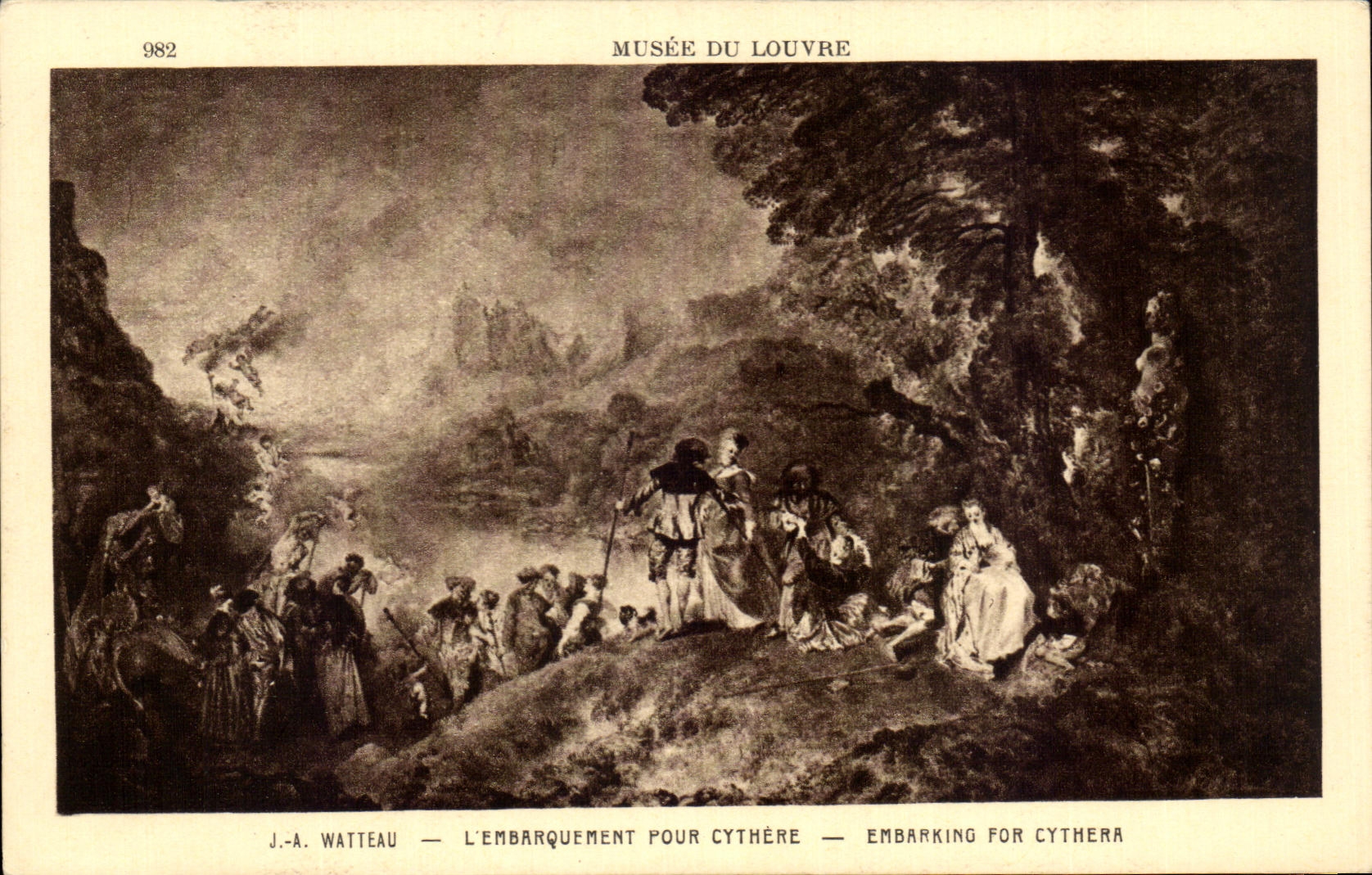 CPA Museum of Louvre Paris Watteau For Cythere