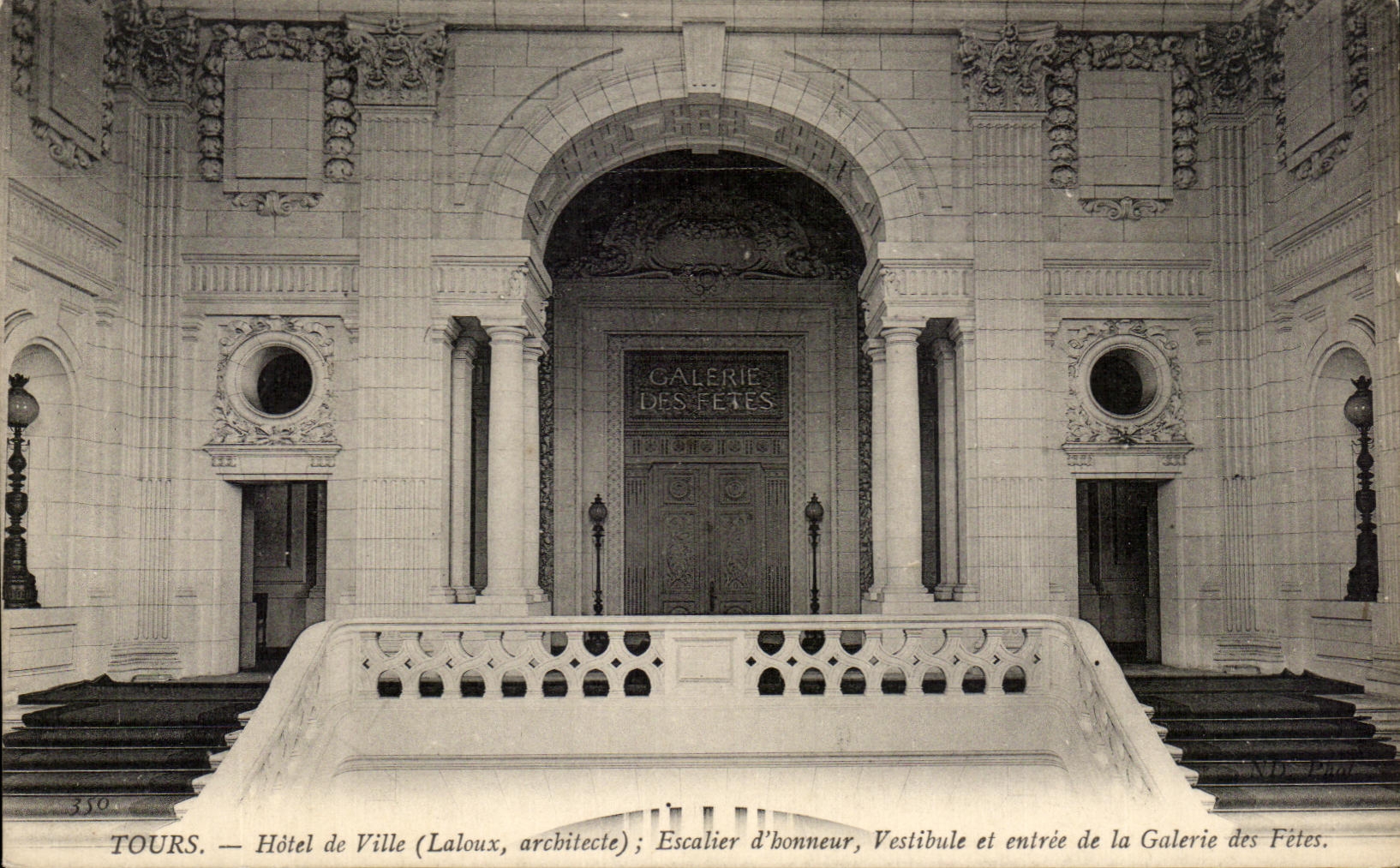 CPA Tours Town hall Main staircase Hall and Entering Gallery of Fites