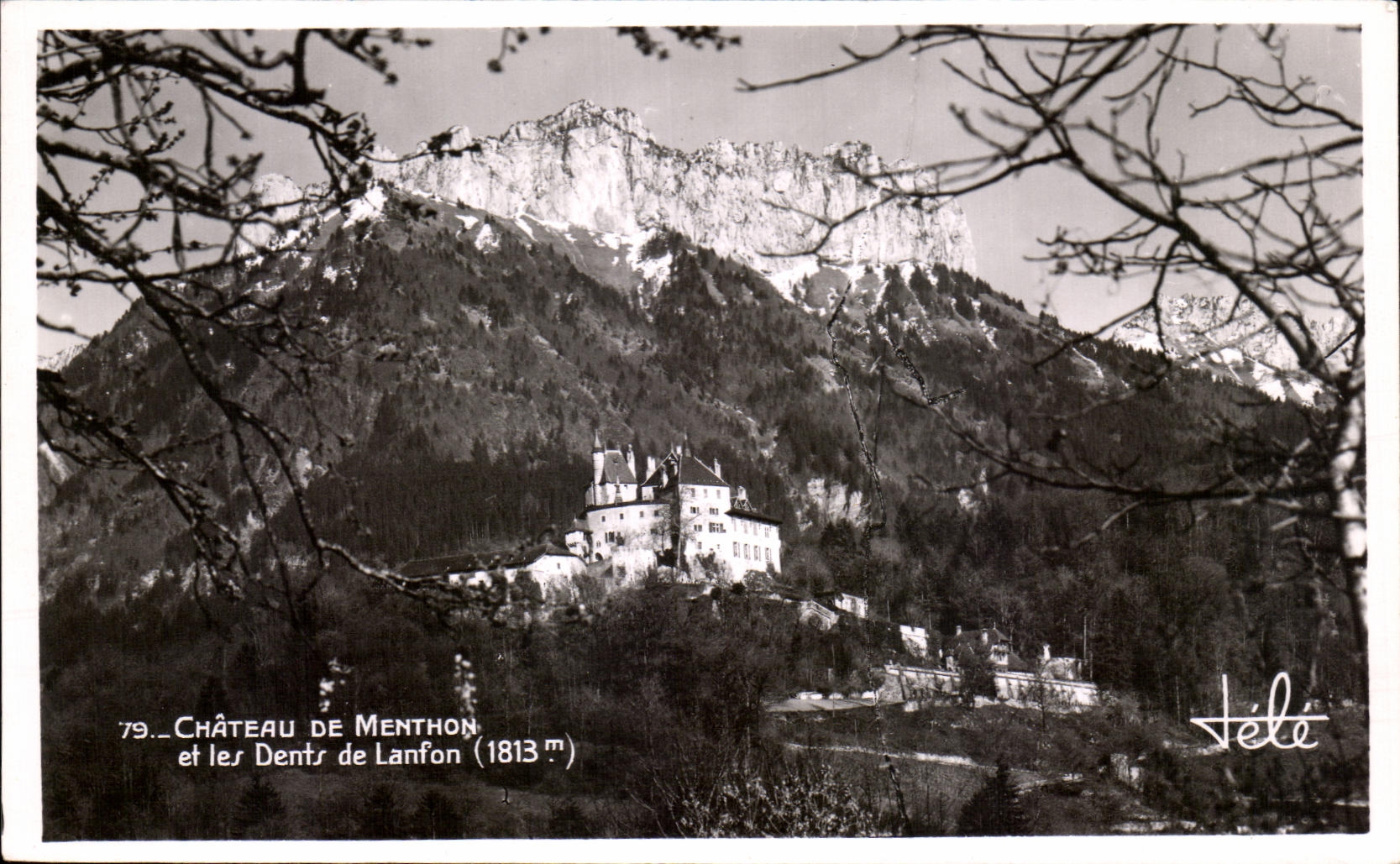 CPA Chateau De Menthon et Ler Dents de Lanfon