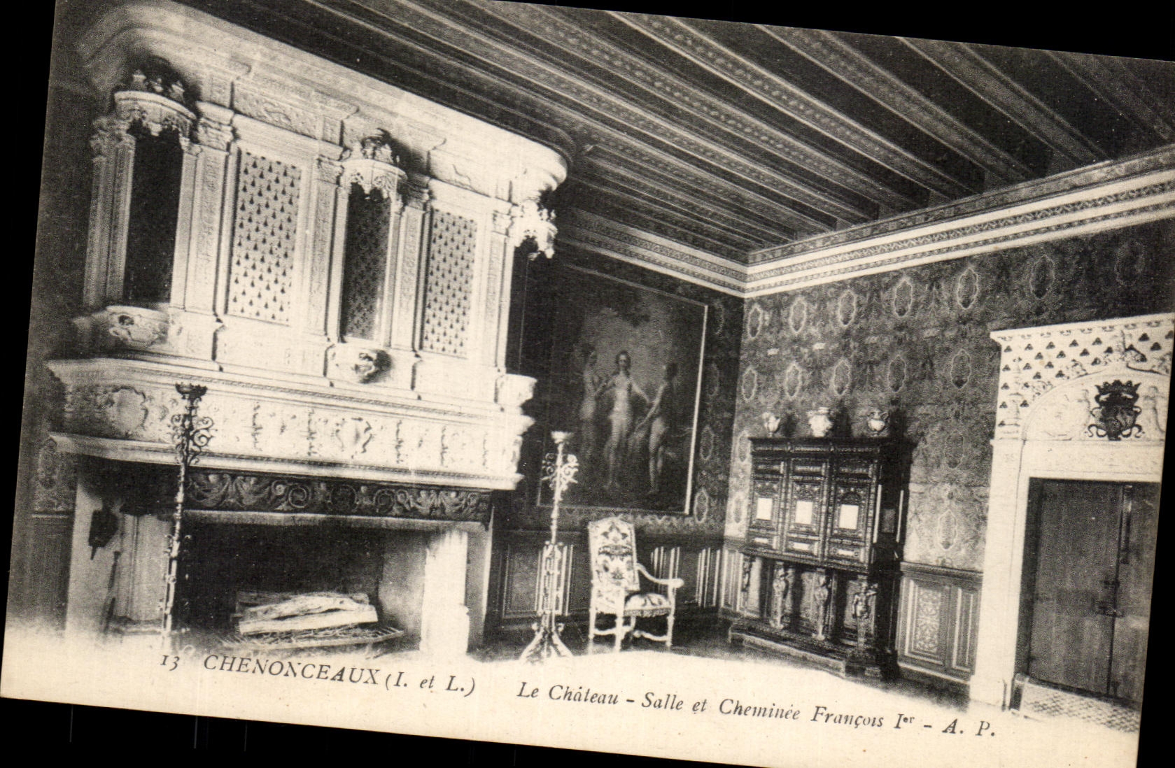 CPA Chenonceaux el cuarto y las caminatas del castillo en François 1r