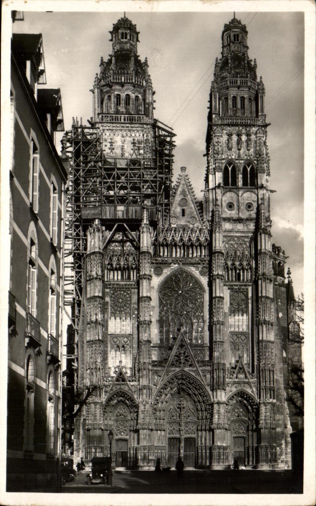 CPA Tours Cathedral St Gothic Gatien Style