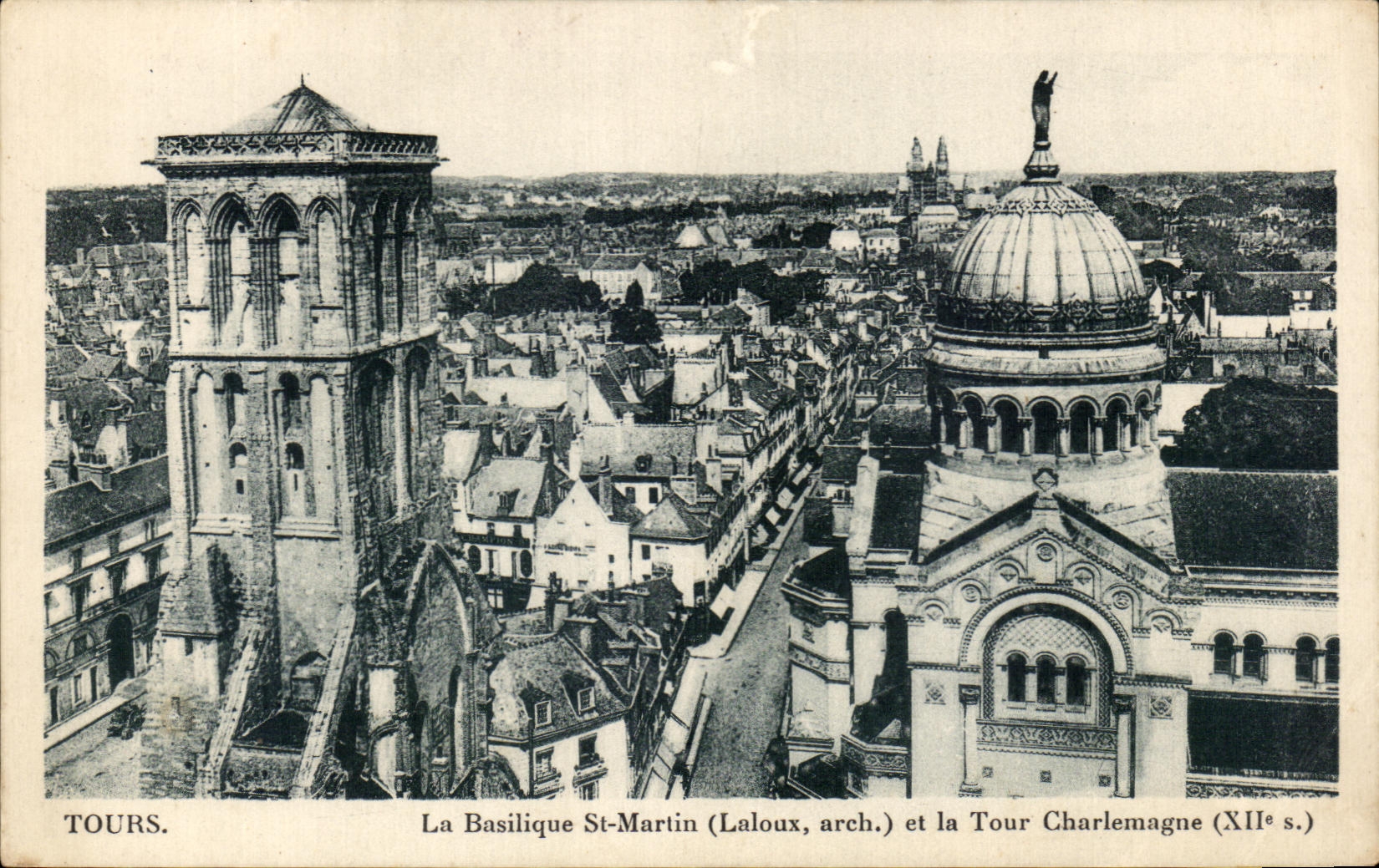 CPA the Basilica St Marlin And the Charlemagne Tower