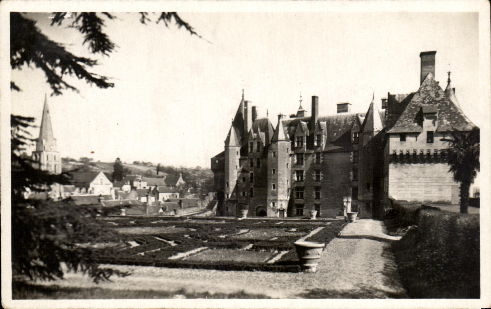 CPA Langeais la arquitectura militar del castillo de la decimo quinta campana-torre