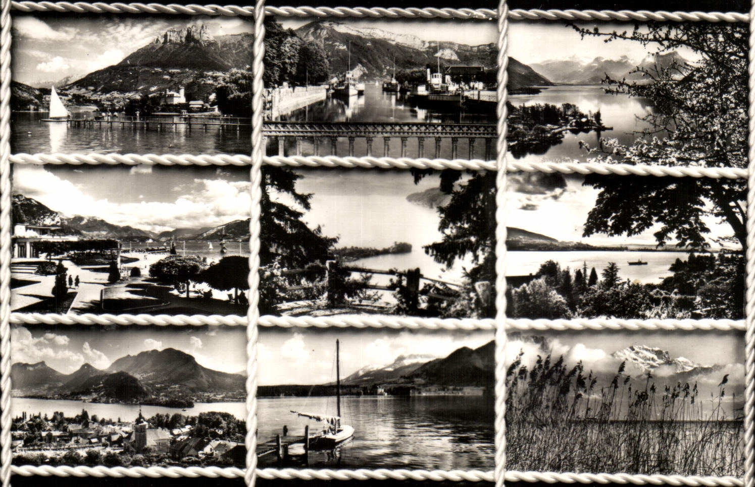 CPA Quelques vues du Lac d'Annecy