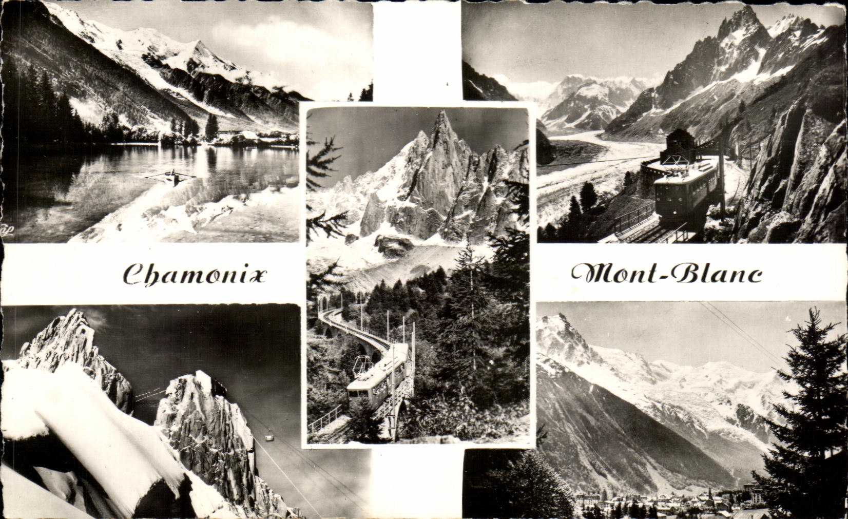 CPA Chamonix Mont Blanc Railroad of Montenvers Switches Thick Teleferic