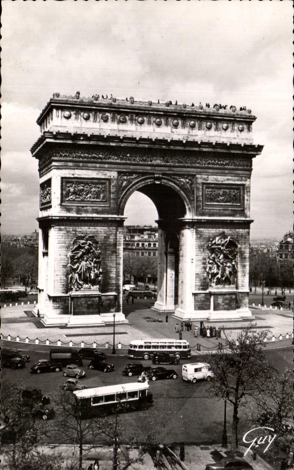 CPA Paris And sus maravillas Arc De Triomphe