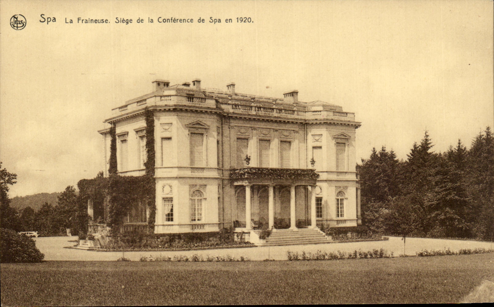 CPA Spa Fraineuse Slege of the Conference of Spa in 1920