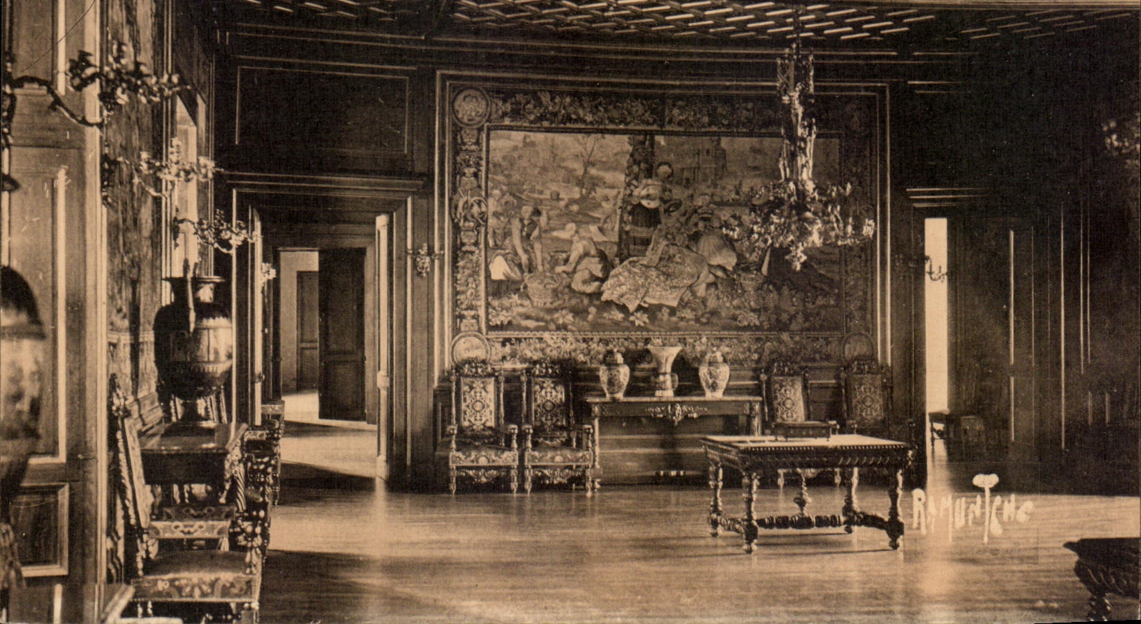 CPA Castle Of Pau Grand Living room Dimensions anteroom