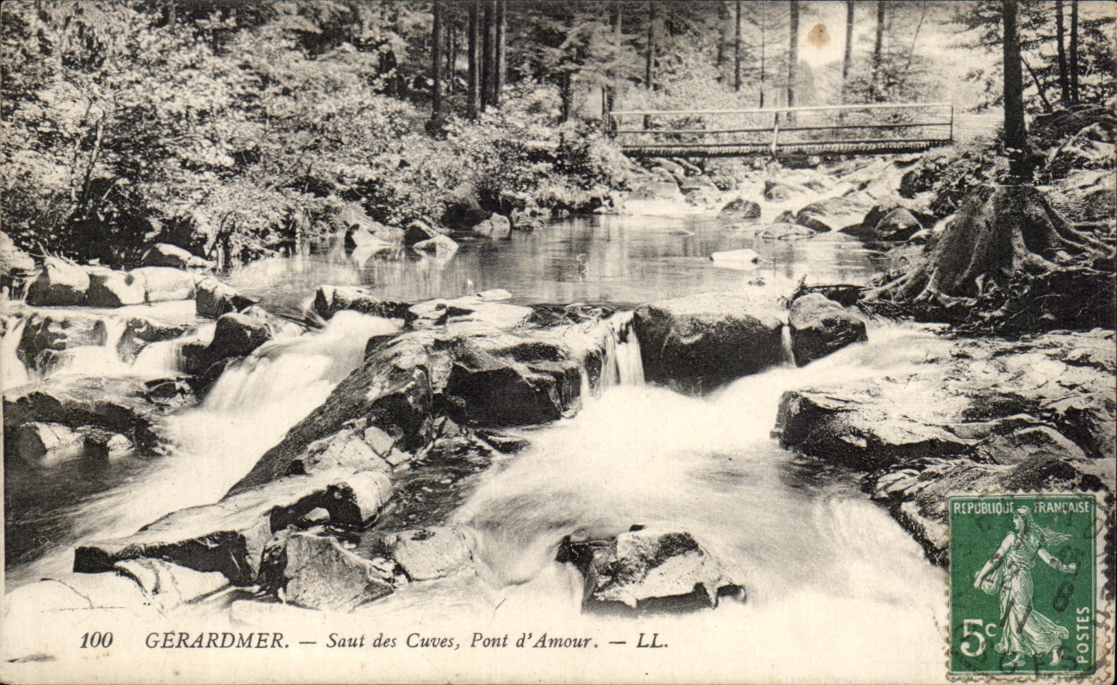 CPA Gerardmer Saut des Cuves Pont d'Amour
