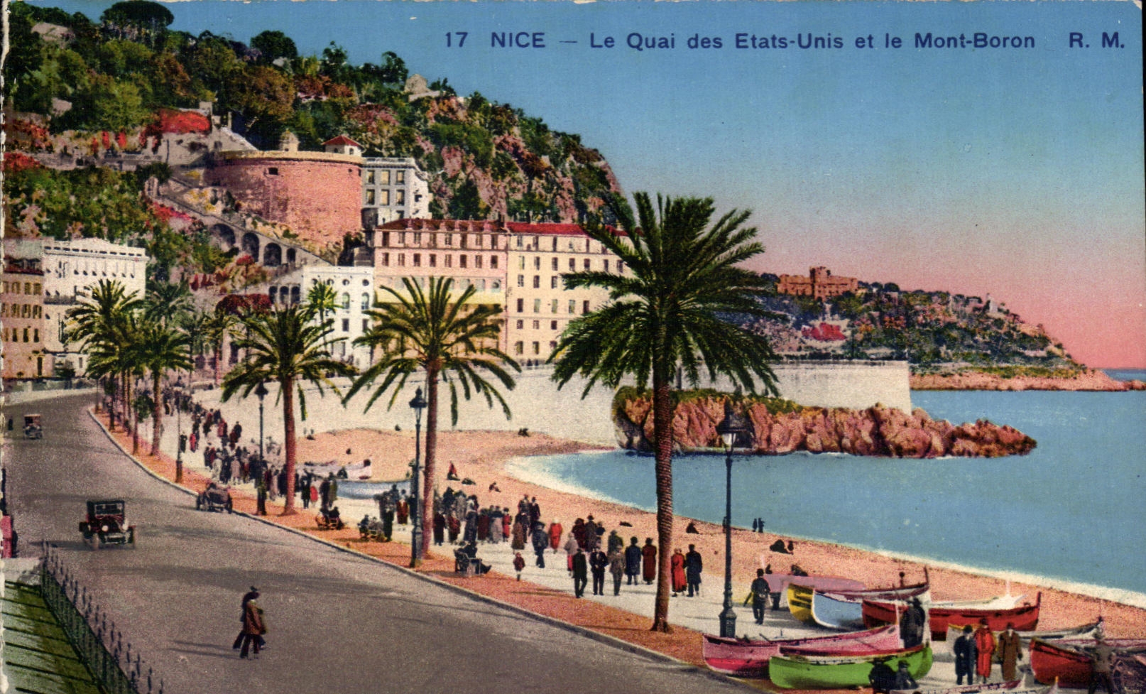 CPA Nice the Quay of the United States and the Boron Mount