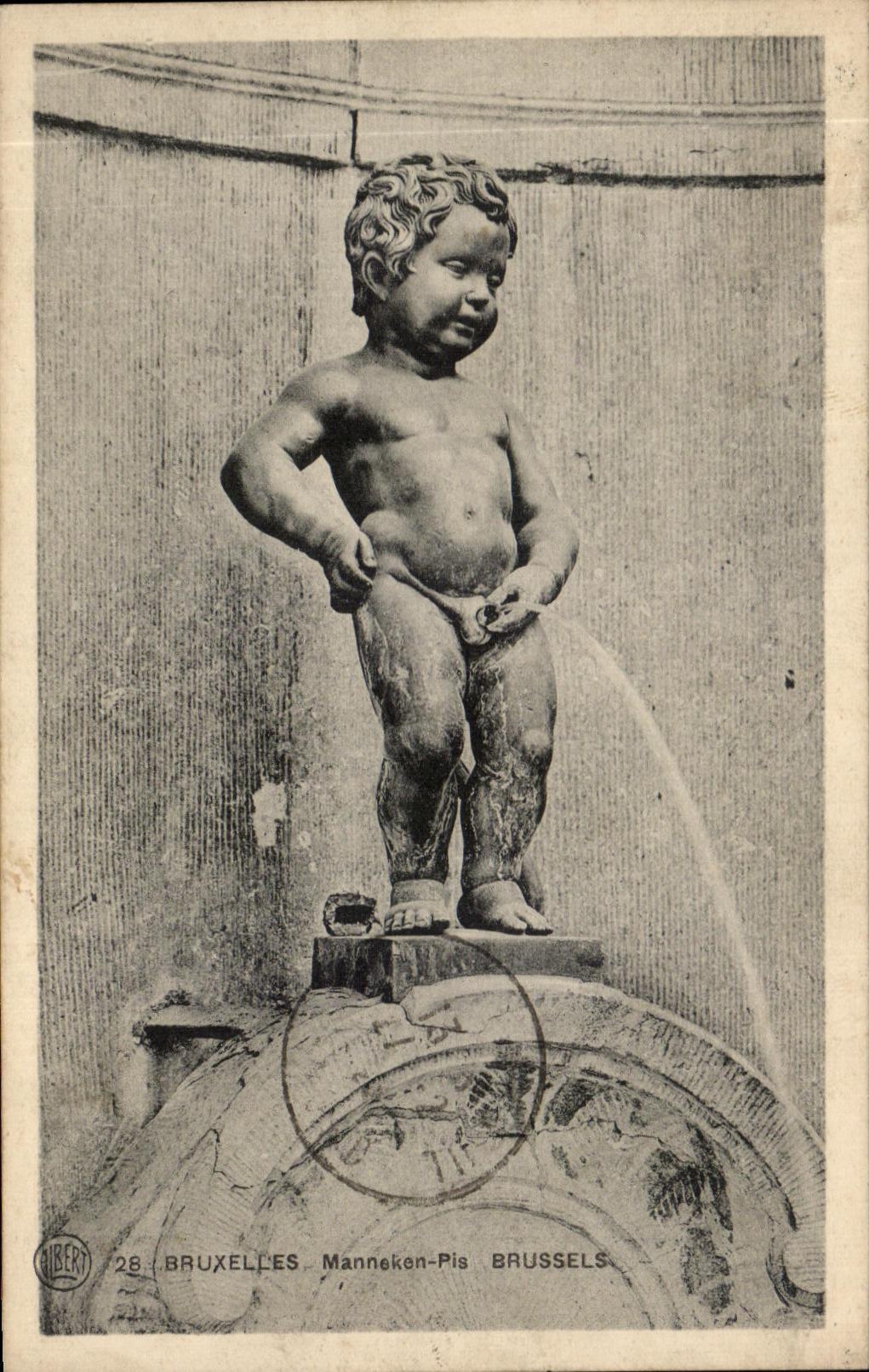 CPA Bruselas Manneken Bruselas peor