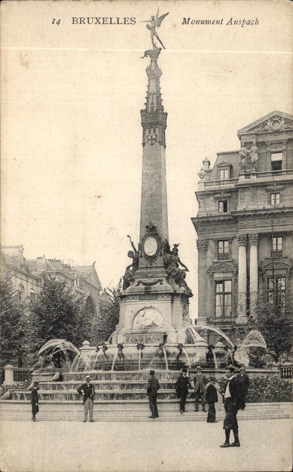 CPA Bruselas Moument Anspach