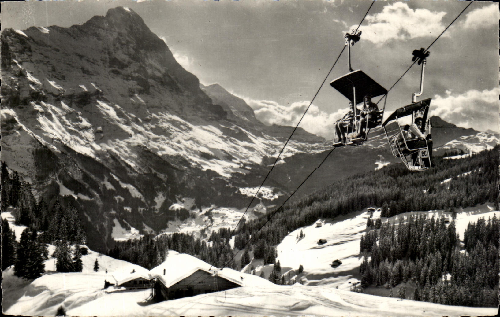CPA Grindelwald Station Bort Mit First Bahn Und Eiger
