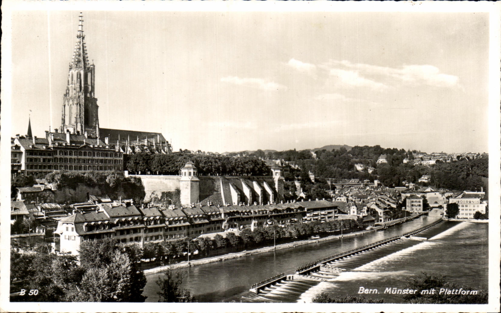 CPA Bern Munster mit Plattform