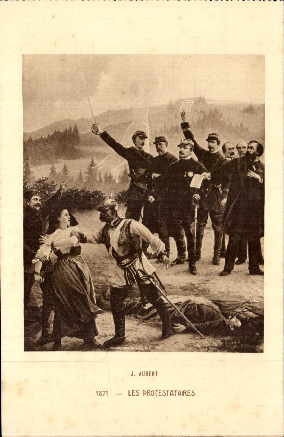 CPA Aubert the Protesters Museum of the army Invalides Paris Militaria