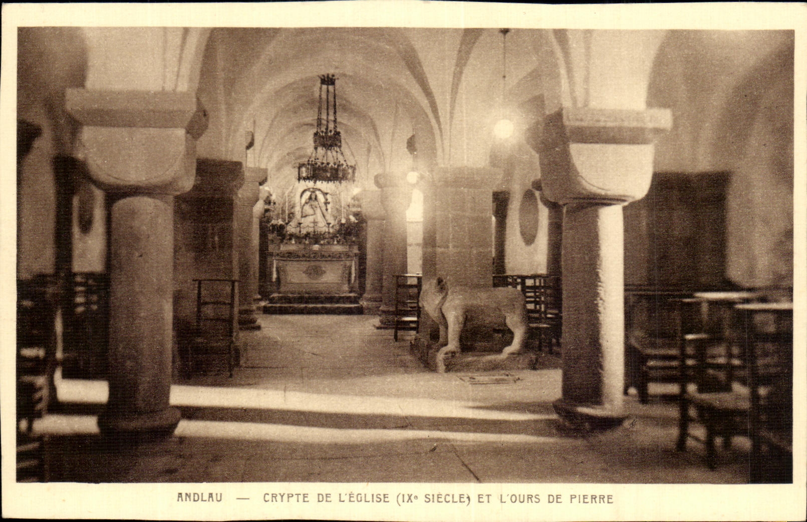 CPA Andlau Crypt Of the church And the bear Of Pierre